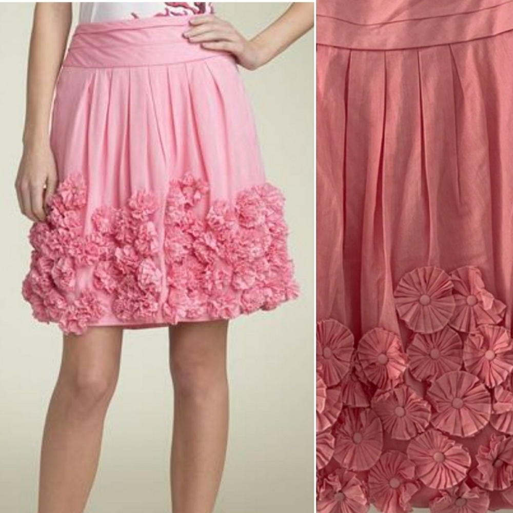 leifsdottir 3D flower cotton skirt